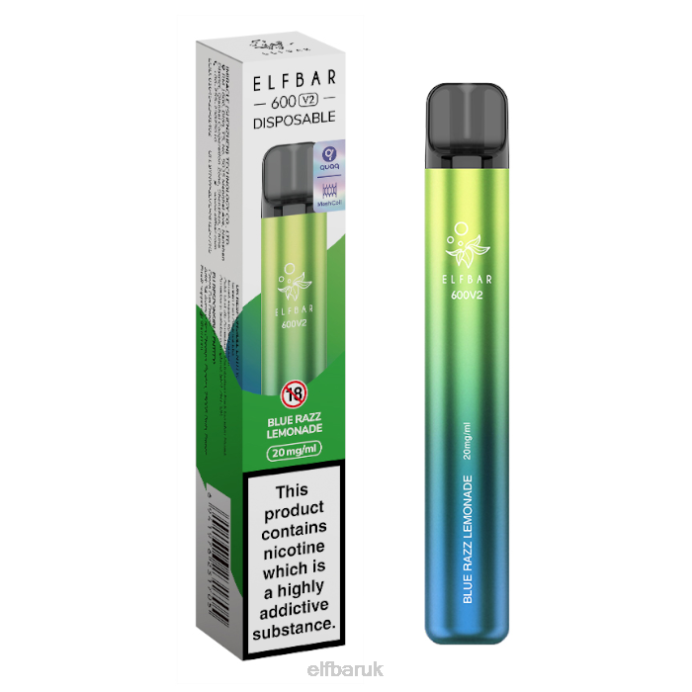 ELFBAR 600V2 Disposable Vape - 20mg DN4213 Blue Razz Lemonade
