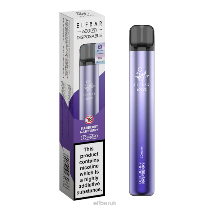 ELFBAR 600V2 Disposable Vape - 20mg DN4216 Blueberry Raspberry