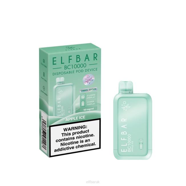 ELFBAR Best Flavor Disposable Vape BC10000 Ice Series Apple Ice BN2D4