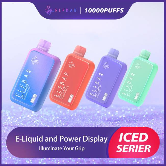 ELFBAR Best Flavor Disposable Vape BC10000 Ice Series Blue Razz Ice BN2D1