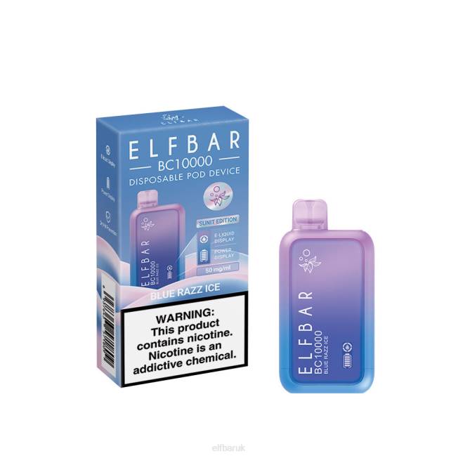 ELFBAR Best Flavor Disposable Vape BC10000 Ice Series Blue Razz Ice BN2D1