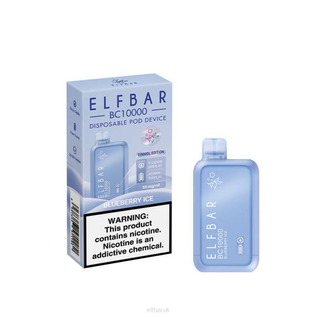 ELFBAR Best Flavor Disposable Vape BC10000 Ice Series Blueberry Ice BN2D5