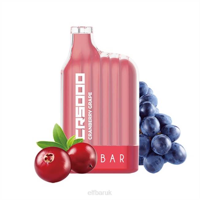 ELFBAR CR5000 Disposable Vape 5000 Puffs Cranberry Grape BN2D26