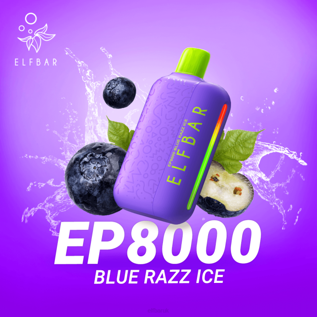 ELFBAR Disposable Vape New EP8000 Puffs Blue Razz Ice BN2D65