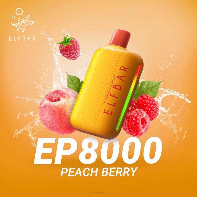 ELFBAR Disposable Vape New EP8000 Puffs Peach Berry BN2D64