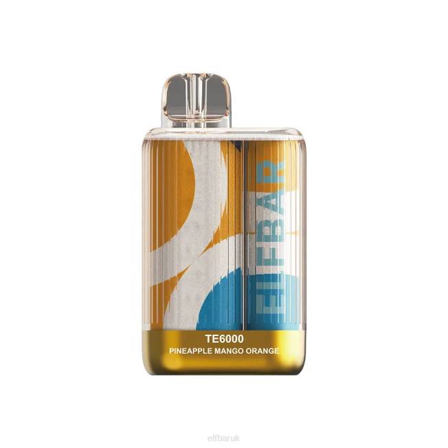 ELFBAR Disposable Vape TE6000 Puffs Pineapple Mango Orange BN2D83