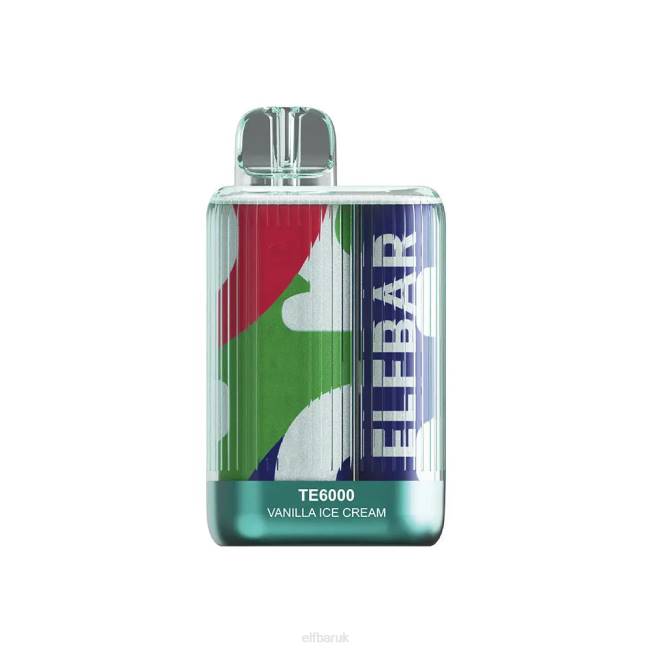 ELFBAR Disposable Vape TE6000 Puffs Vanilla Ice Cream BN2D79