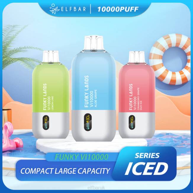 ELFBAR Funky Lands Best Flavor Disposable Vape Vi10000 Iced Series Classic Ice Coffee BN2D155