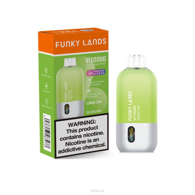 ELFBAR Funky Lands Best Flavor Disposable Vape Vi10000 Iced Series Cranberry Grape Duo Ice BN2D156