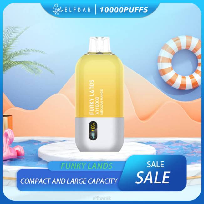 ELFBAR Funky Lands Best Flavor Disposable Vape Vi10000 Top Sale Mexican Mango BN2D157