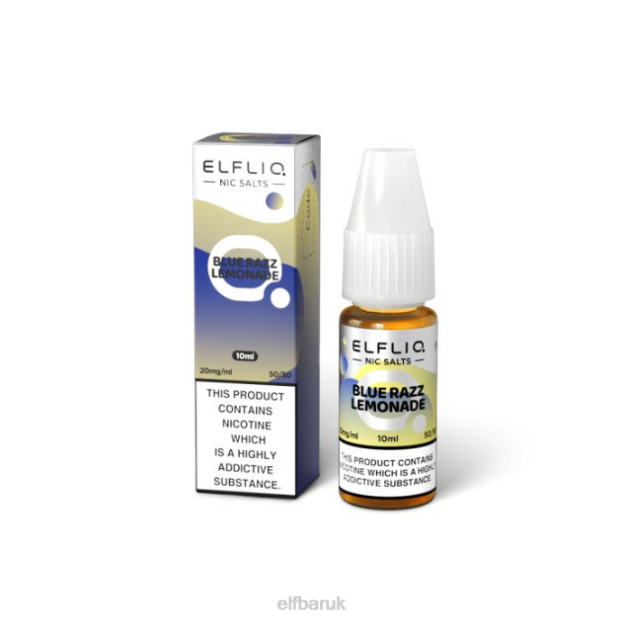 ELFBAR ELFLIQ Blue Razz Lemonade Nic Salts - 10ml-20 mg/ml DN42218
