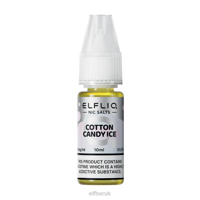 ELFBAR ELFLIQ Cotton Candy Ice Nic Salts - 10ml-10 mg/ml DN42213