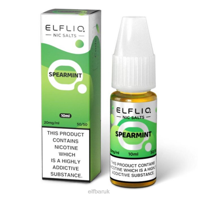 ELFBAR ELFLIQ Spearmint Nic Salts - 10ml-5mg DN42206