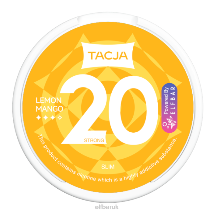 ELFBAR TACJA Nicotine Pouch - Lemon Mango - 1PK-20mg/g DN42224