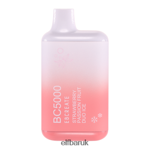 ELFBAR Strawberry Passion Fruit Duo Ice BC5000 Consumer - 50mg - Single Z6F628
