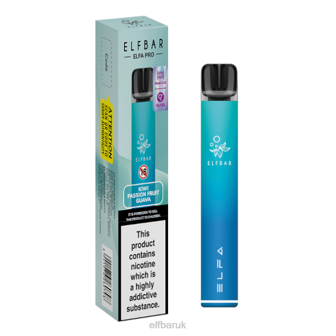 ELFBAR ELFA PRO Pod Kit - Rechargeable DN4276 Twilight Green + Lemon & Lime Prefilled Pod