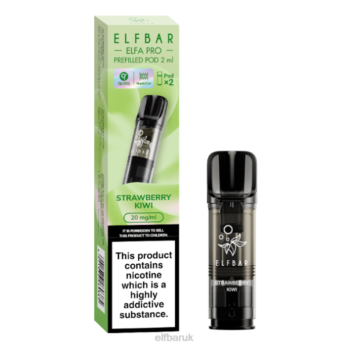 ELFBAR ELFA PRO Prefilled Pods - 20mg - 2PK DN4280 Strawberry Kiwi