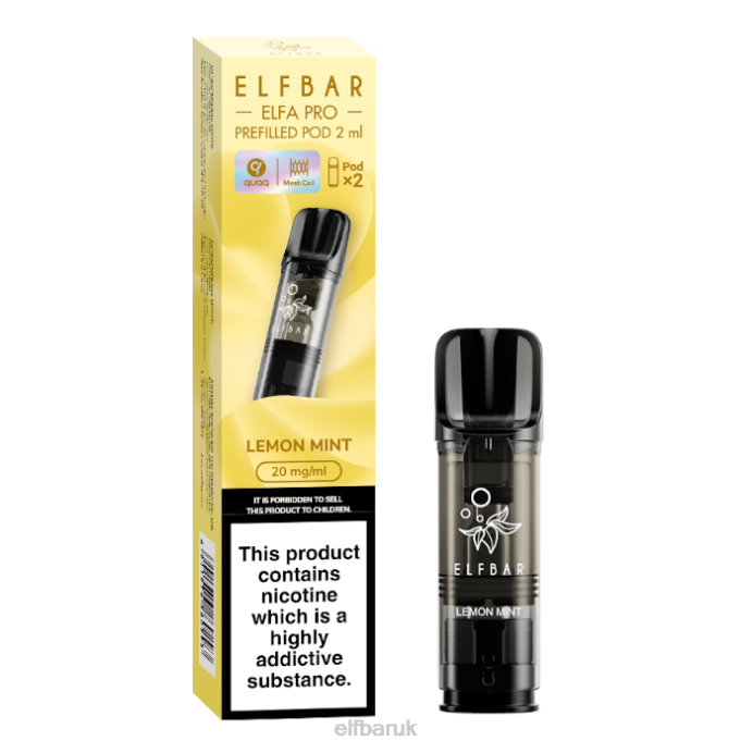 ELFBAR ELFA PRO Prefilled Pods - 20mg - 2PK DN4282 Lemon Mint