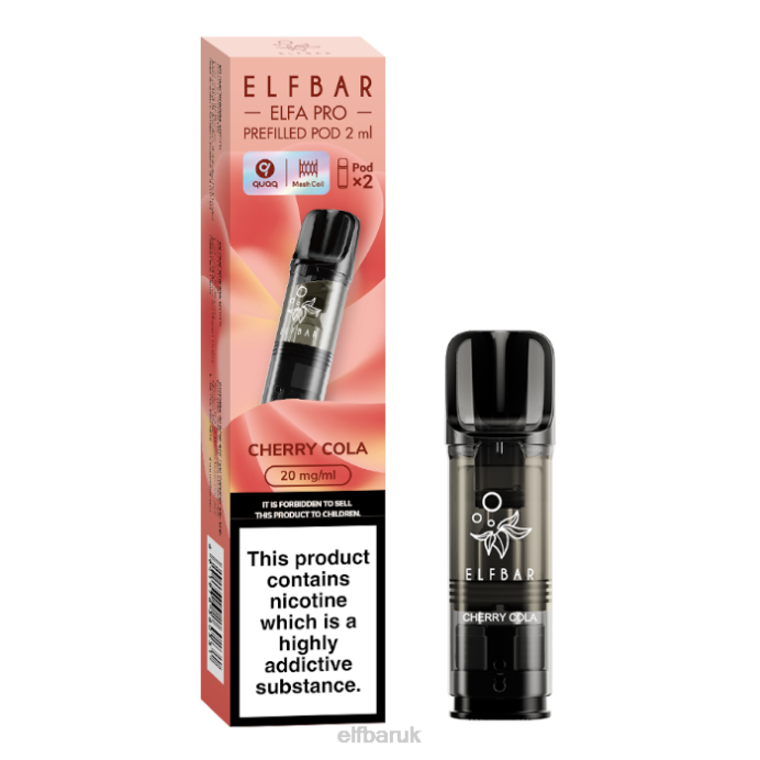 ELFBAR ELFA PRO Prefilled Pods - 20mg - 2PK DN4284 Cherry Cola