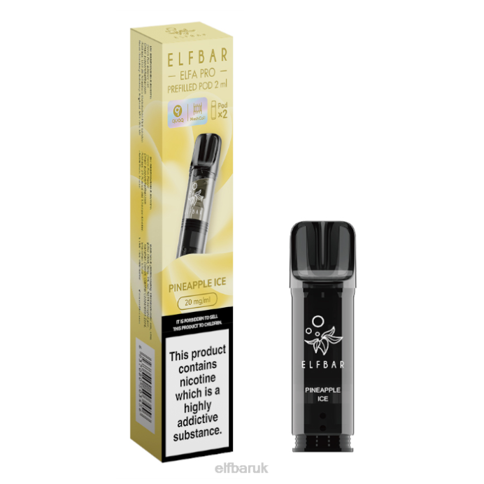 ELFBAR ELFA PRO Prefilled Pods - 20mg - 2PK DN4285 Pineapple Ice