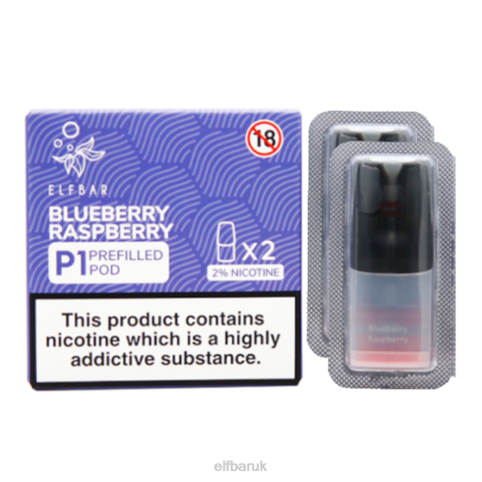 ELFBAR Mate 500 P1 Pre-Filled Pods - 20mg (2 Pack) DN42144 Blueberry