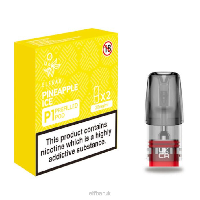 ELFBAR Mate 500 P1 Pre-Filled Pods - 20mg (2 Pack) Pineapple Ice DN42151
