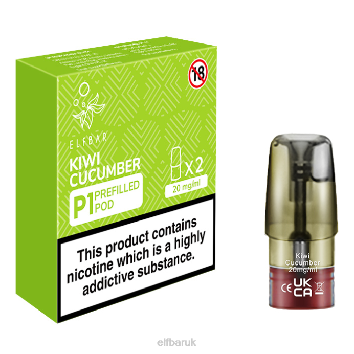 ELFBAR Mate 500 P1 Pre-Filled Pods - 20mg (2 Pack) Xenon DN42168