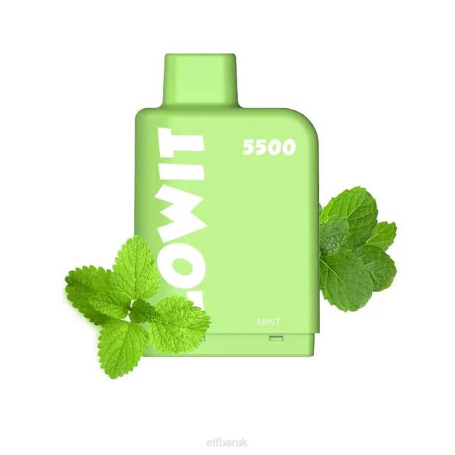 ELFBAR Prefilled Pod LOWIT 5500 Puffs 2%Nic Mint BN2D141