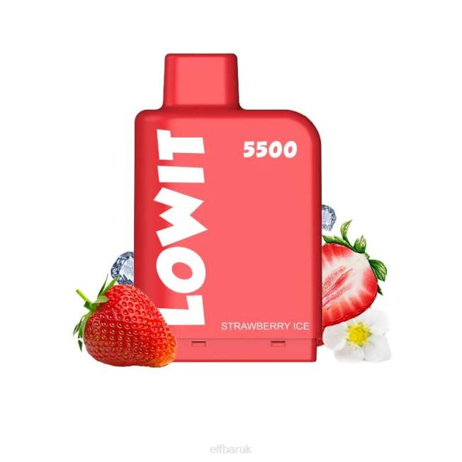 ELFBAR Prefilled Pod LOWIT 5500 Puffs 2%Nic Strawberry Ice BN2D140